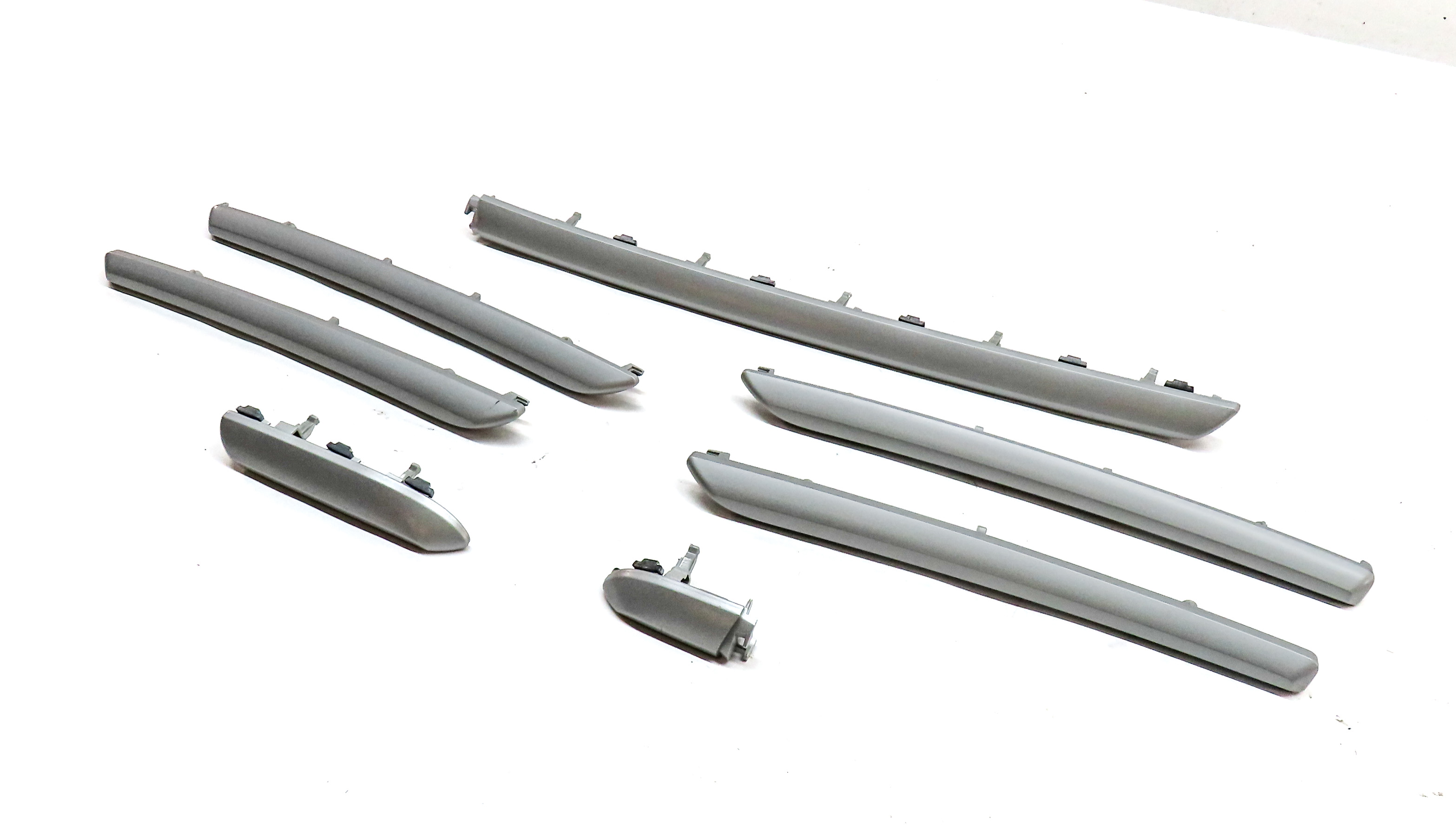 2016 AUDI A3 (8V) INTERIOR FRONT/REAR DOOR FRONT DASH TRIM SET/7 (Micrometallic) — exact item pictured